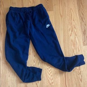 navy blue nike sweatpants